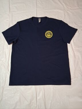 Navy Short-Sleeve Graphic Crewneck T-Shirt